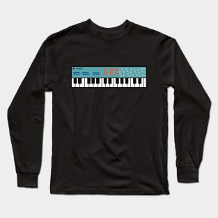 Blue Keyboard Long Sleeve T-Shirt